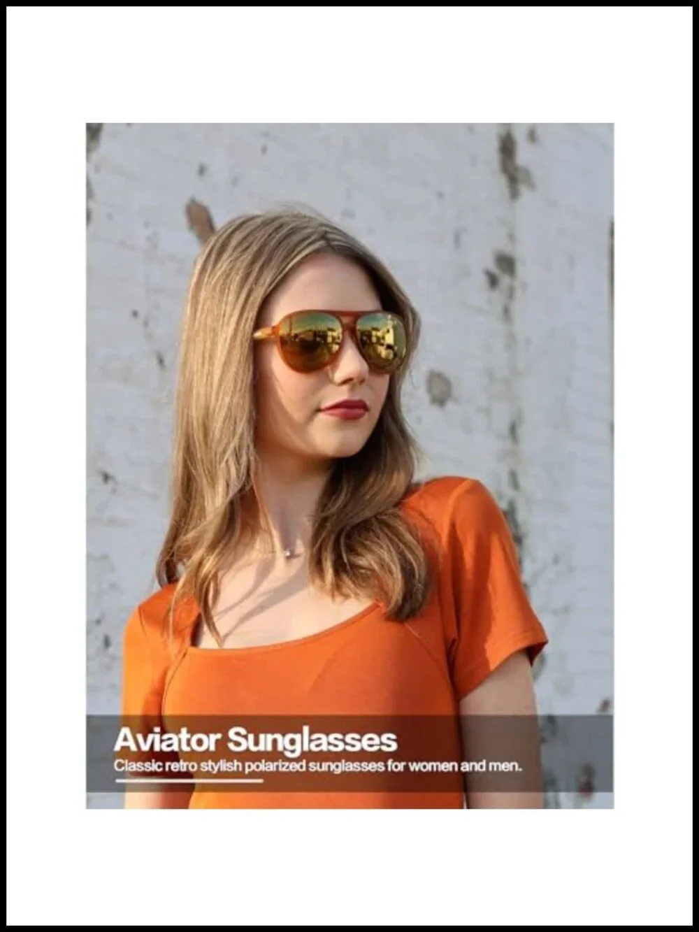 Polarized Aviator Sunglasses TR90 Frame UV400 Protection Sports Sunglasses